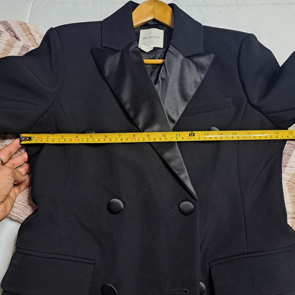 Avec Les Flilles Long Blazer Coat - Picture 9 of 9